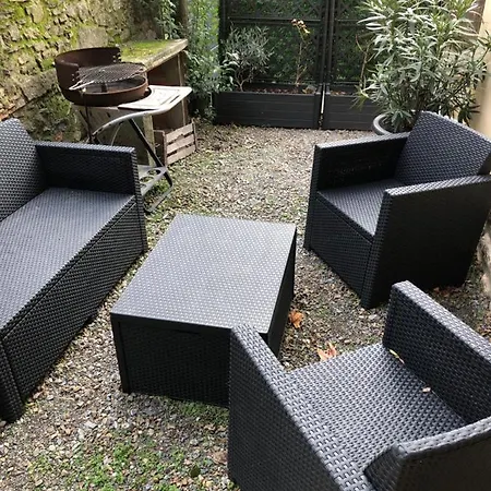 Appartement Au Vieux Lavoir Avec Parking Prive, Jardin , Climatisation, A 500 M De La Cite