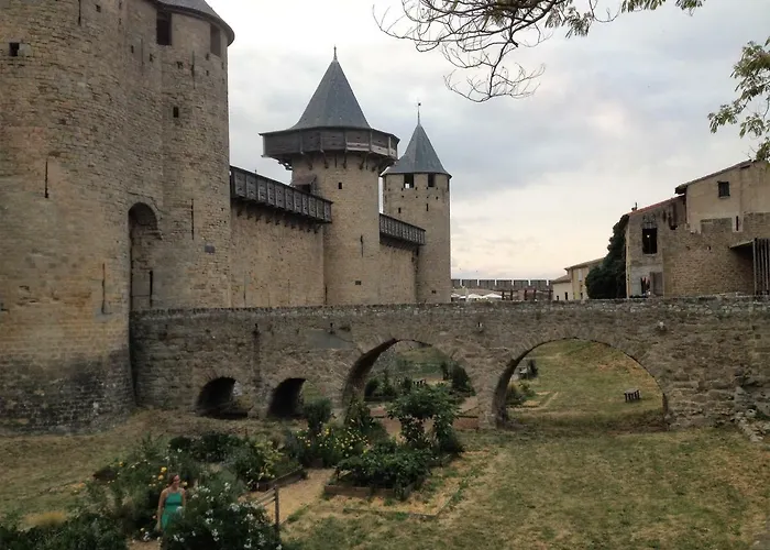 公寓 Au Vieux Lavoir Avec Parking Prive, Jardin , Climatisation, A 500 M De La Cite 卡尔卡松